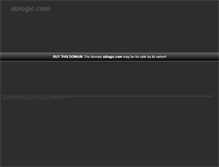 Tablet Screenshot of ablogic.com